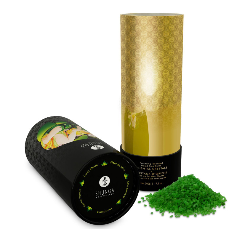 Сіль для ванни Shunga Oriental Crystals Bath Salts ORGANIC Lotus Flower 500 гр