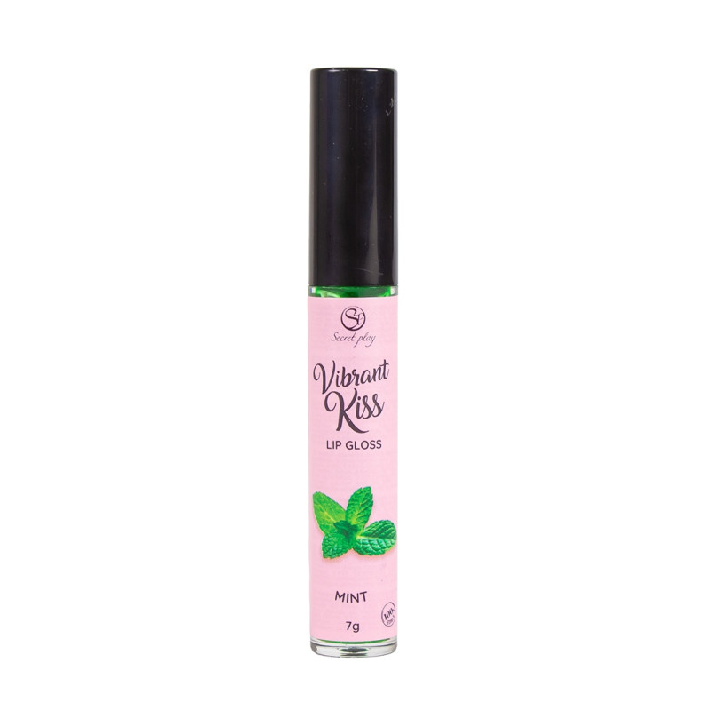 Блеск для губ с эффектом вибрации Secret Play Mint Lip Gloss Vibrant Kiss