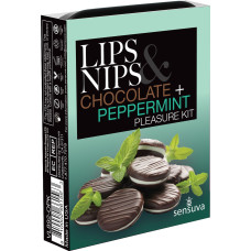 Подарунковий набір Sensuva Lips & Nips Pleasure Kit - Chocolate Peppermint 2 x 4г