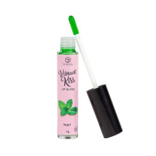 Блеск для губ с эффектом вибрации Secret Play Mint Lip Gloss Vibrant Kiss