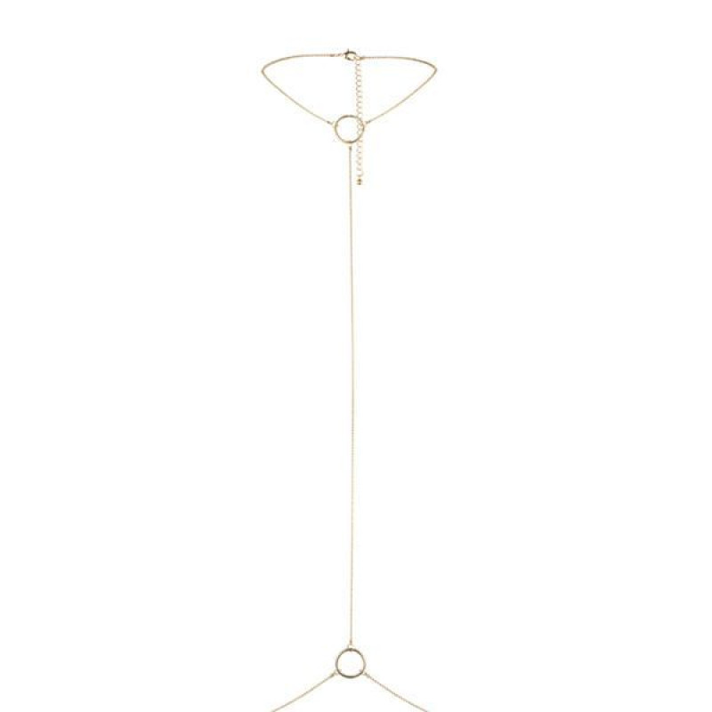 Ланцюжок на шию та пояс Bijoux Indiscrets Magnifique I Body Chain Золотий