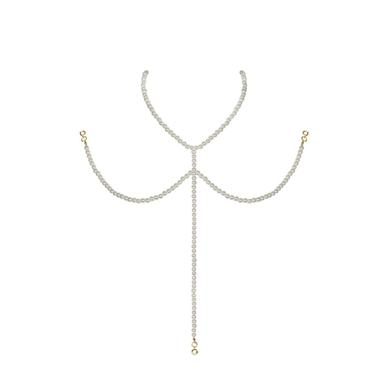Ожерелье под жемчуг на декольте Obsessive A757 necklace pearl