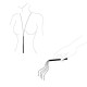 Цепочка плеть на шею Bijoux Indiscrets MAGNIFIQUE Necklace Whip Золотая
