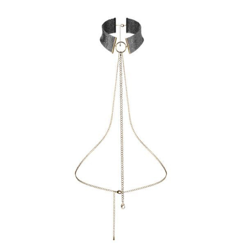 Украшение Bijoux Indiscrets Desir Metallique Collar Черные