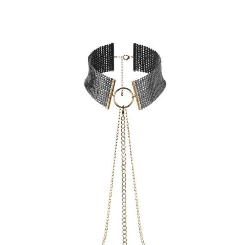 Украшение Bijoux Indiscrets Desir Metallique Collar Черные