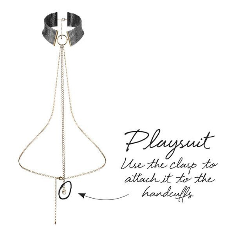 Украшение Bijoux Indiscrets Desir Metallique Collar Черные