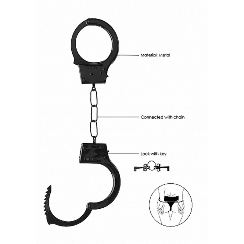 Наручники Ouch! Beginner's Handcuffs Metal Black