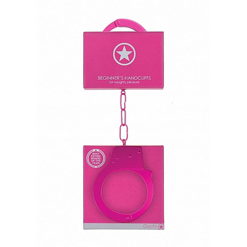 Наручники Ouch! Beginner's Handcuffs Metal Pink