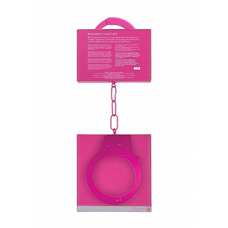 Наручники Ouch! Beginner's Handcuffs Metal Pink