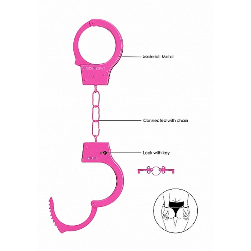 Наручники Ouch! Beginner's Handcuffs Metal Pink