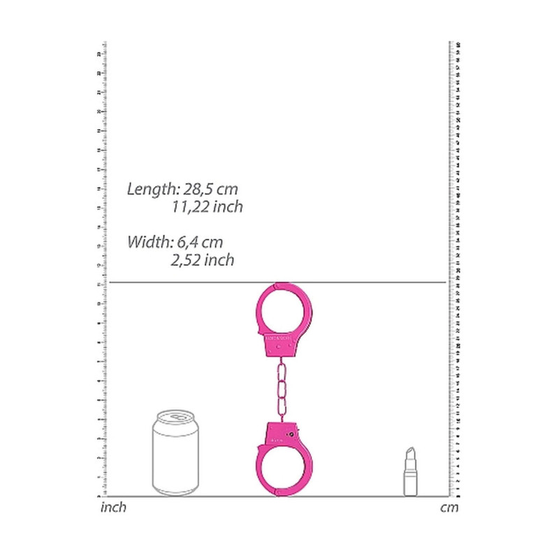 Наручники Ouch! Beginner's Handcuffs Metal Pink