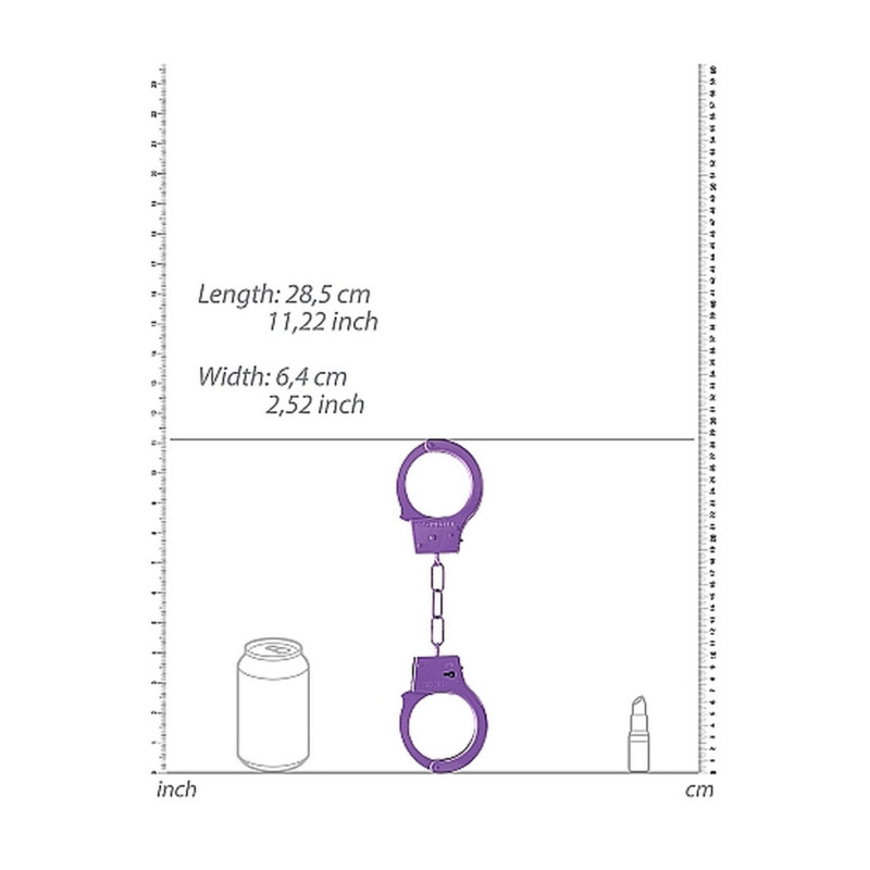 Наручники Ouch! Beginner's Handcuffs Metal Purple