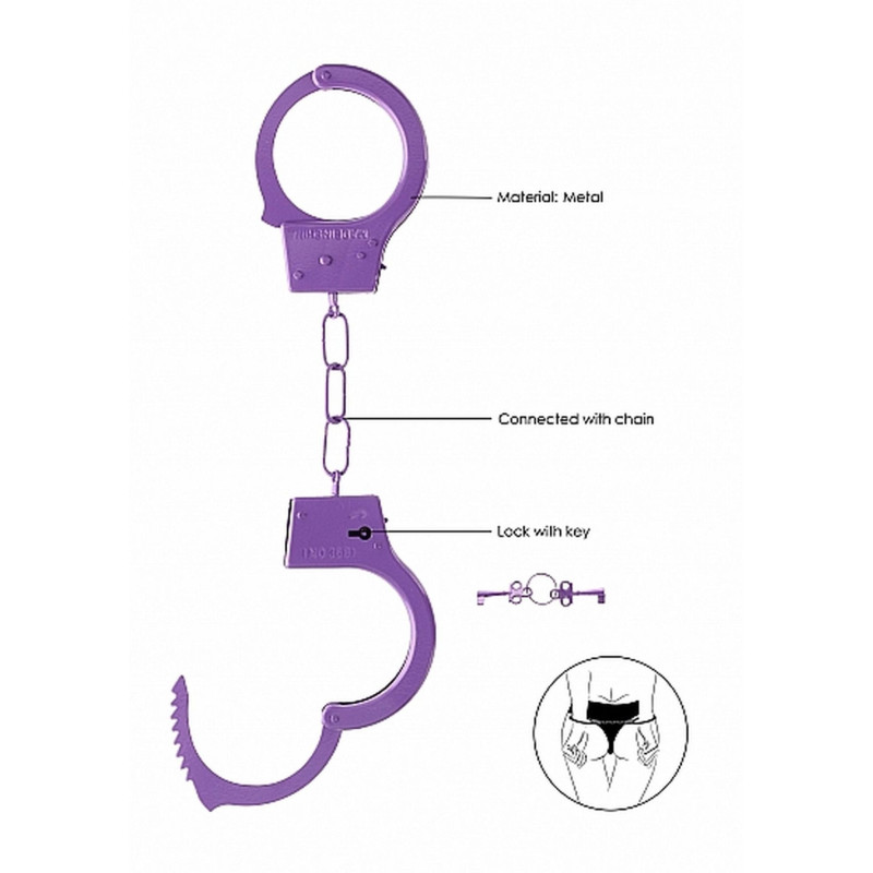 Наручники Ouch! Beginner's Handcuffs Metal Purple