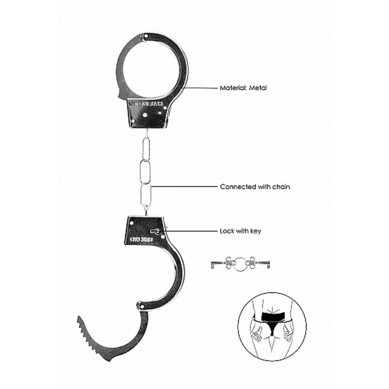 Наручники Ouch! Beginner's Handcuffs Metal Silver