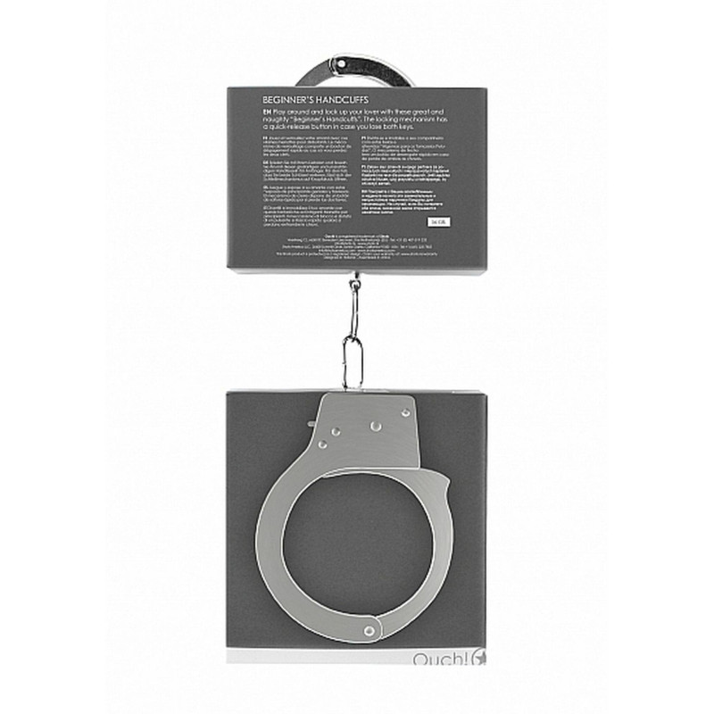 Наручники Ouch! Beginner's Handcuffs Metal Silver