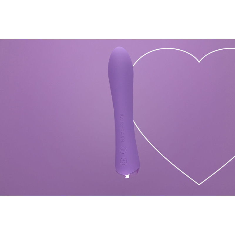 Вибратор с подогревом FairyGasm WowGenie violet, подогрев до 42 °C