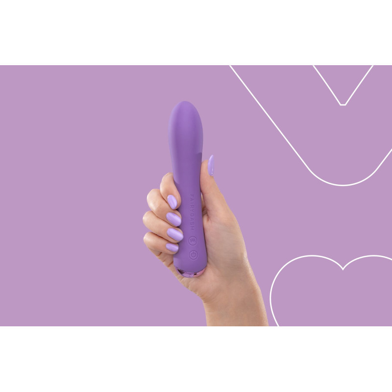 Вибратор с подогревом FairyGasm WowGenie violet, подогрев до 42 °C