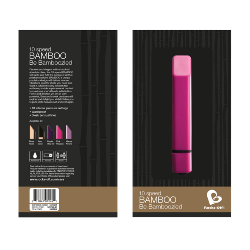 Вибратор Rocks Off Bamboo Rose Gold