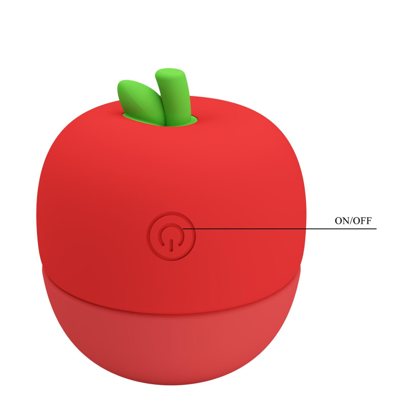 Клиторальный стимулятор Pretty Love Apple Secret Red, 12 licking settings