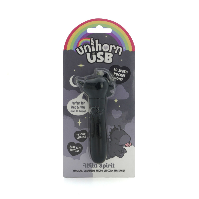 Вібратор-єдиноріжка Unihorn USB Bullet - Wild Spirit, віброкуля, USB-зарядка