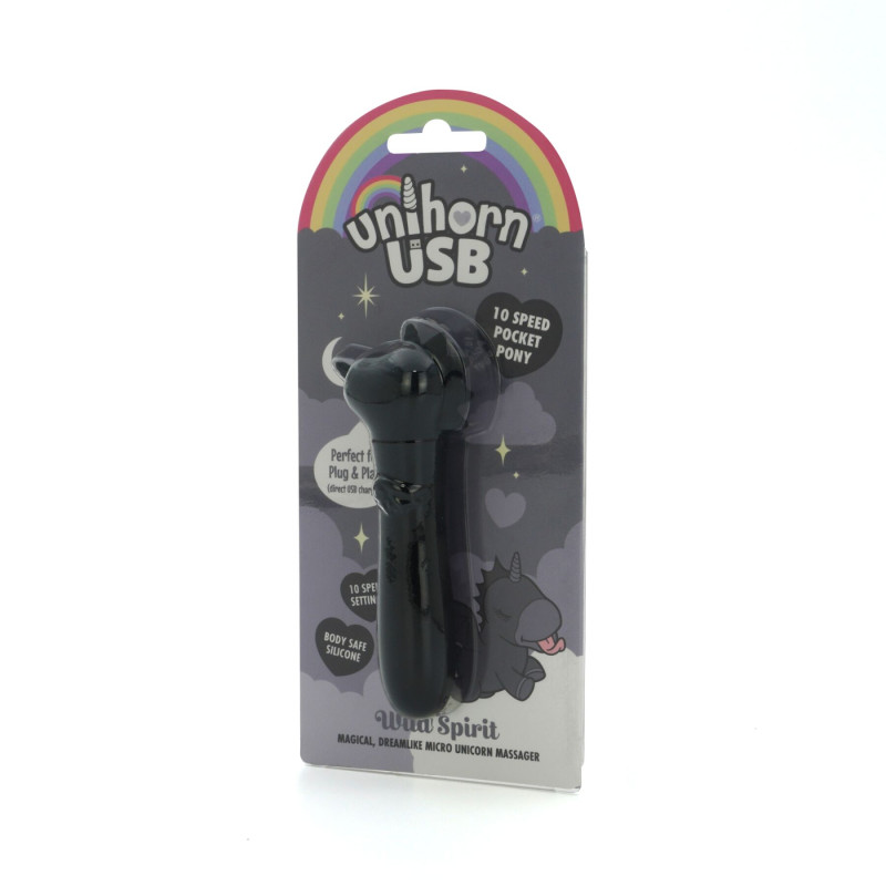 Вібратор-єдиноріжка Unihorn USB Bullet - Wild Spirit, віброкуля, USB-зарядка