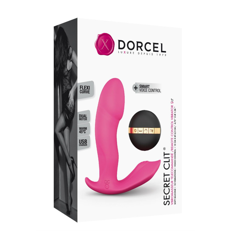 Вібратор Marc Dorcel Secret Clit з підігрівом та пультом ДУ