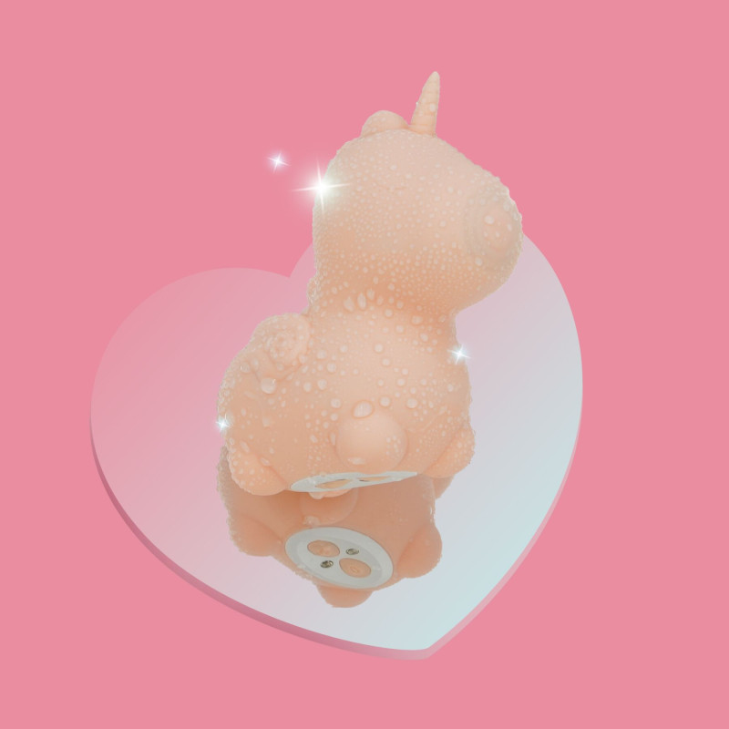 Вібратор-єдиноріжка Unihorn - Heart Throb, з пульсацією