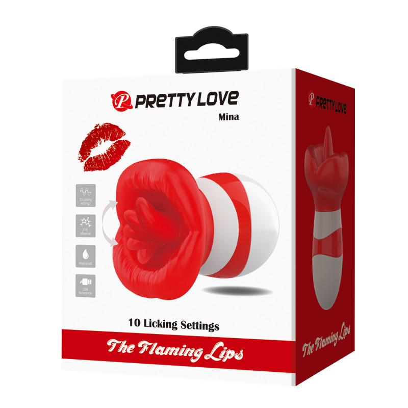 Кліторальний стимулятор Pretty Love Mina The Flaming Lips Red