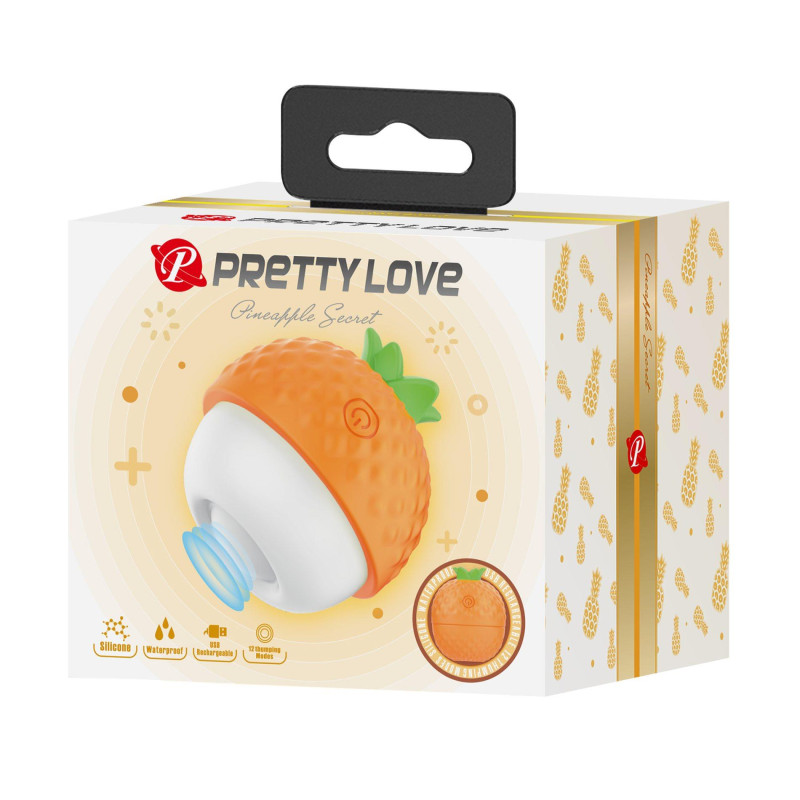 Клиторальный стимулятор Pretty Love Pineapple Secret Orange