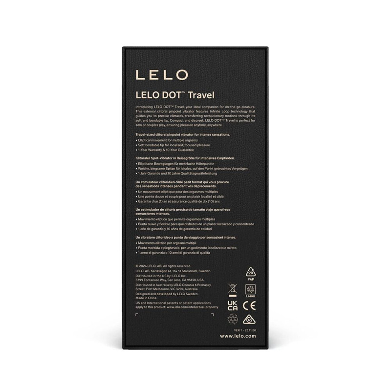 Кліторальний вібратор LELO DOT Travel Pink