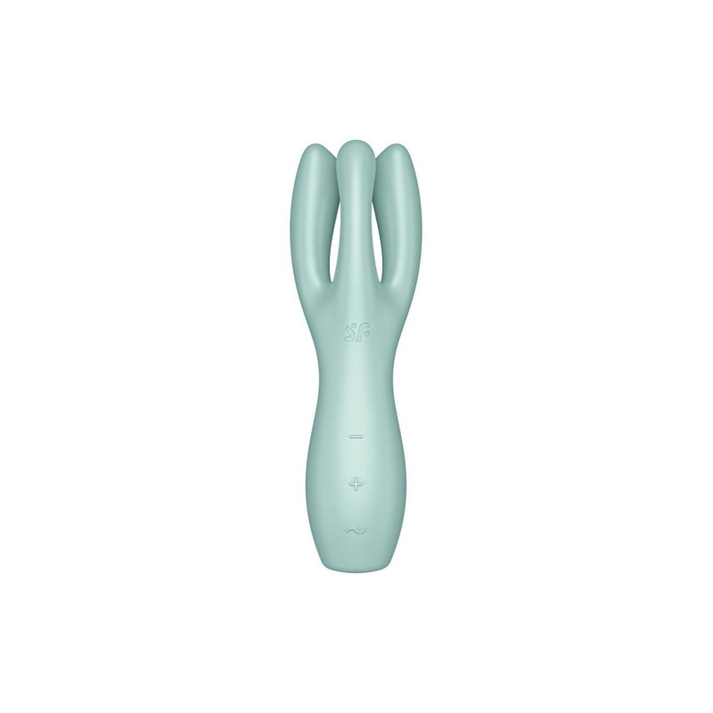 Кліторальний вібратор Satisfyer Threesome 3 Mint з трьома пальчиками
