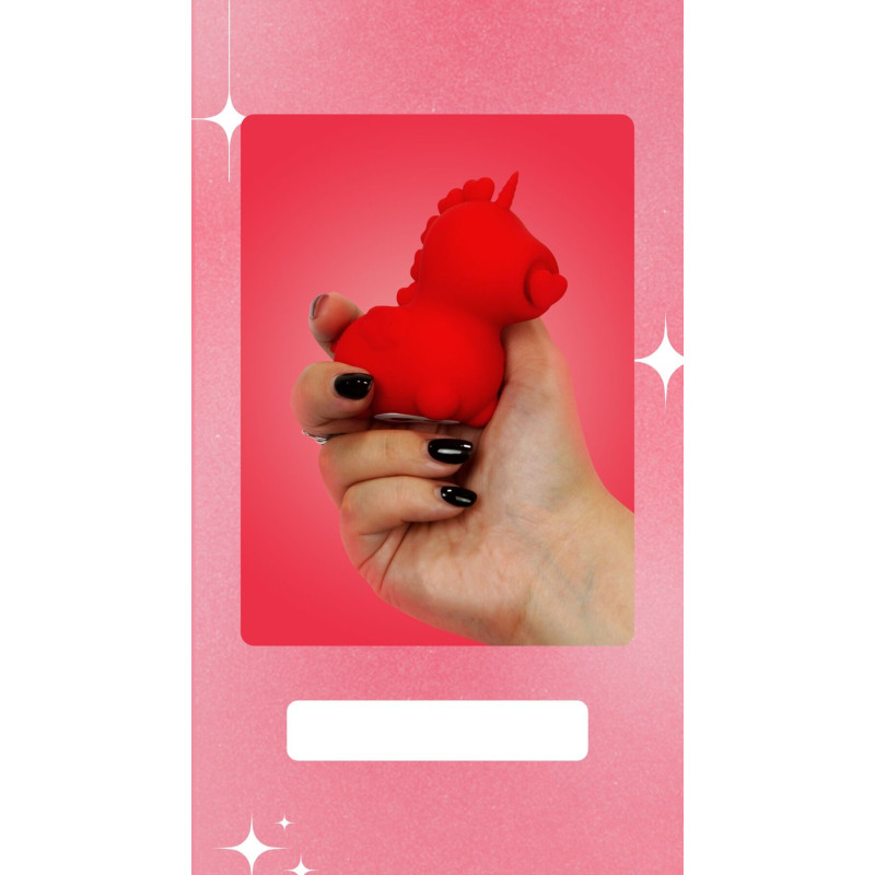 Вібратор-єдиноріжка Unihorn - Cupid's Beau, масажувальний язичок-сердечко