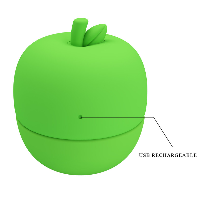 Клиторальный стимулятор Pretty Love Apple Secret Green, 12 licking settings