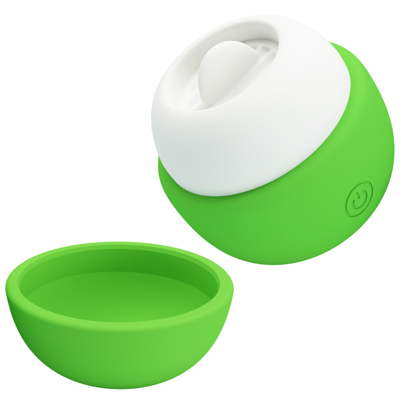 Клиторальный стимулятор Pretty Love Apple Secret Green, 12 licking settings