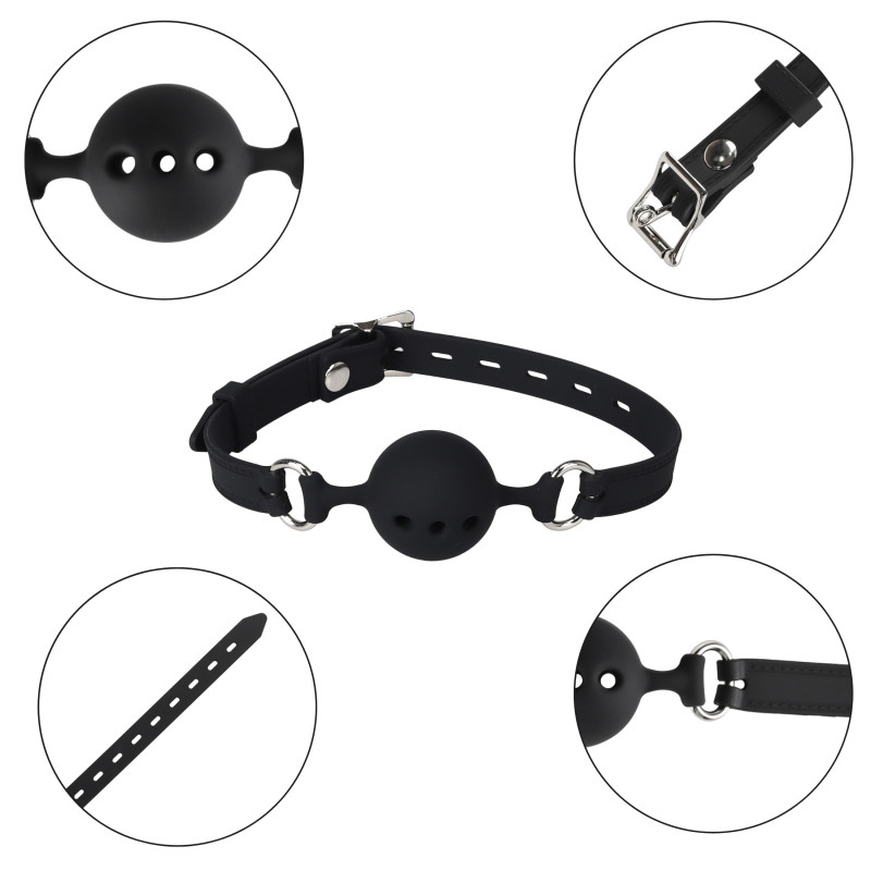 Кляп Erospace Wild Play Mouth Gag With Silicone Ball C14