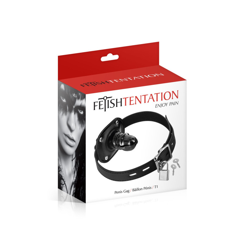 Кляп с маленьким фаллоимитатором Fetish Tentation Penis Gag T1