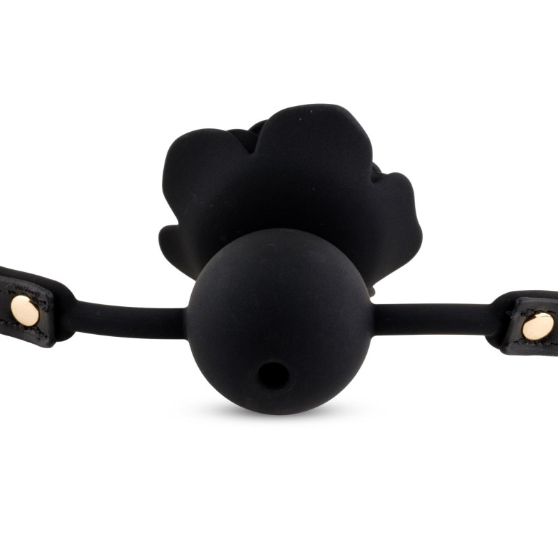 Кляп B - Series HeavyFun Black Rose Ball Gag