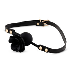 Кляп B - Series HeavyFun Black Rose Ball Gag