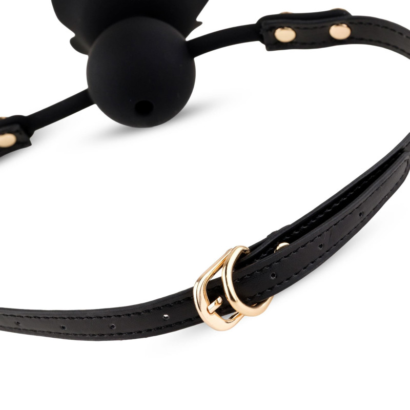 Кляп B - Series HeavyFun Black Rose Ball Gag