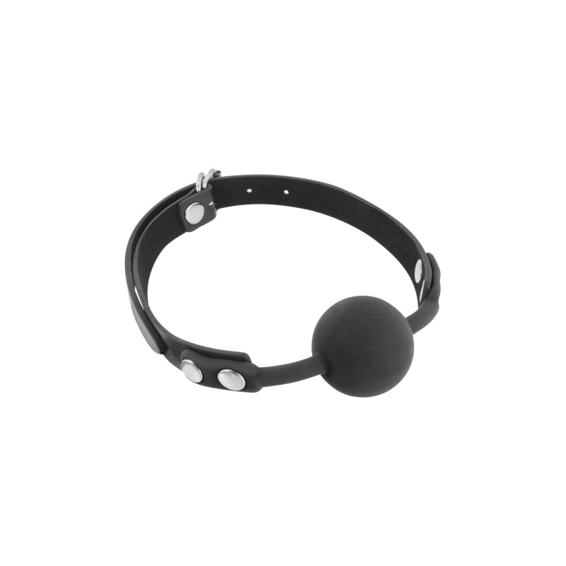 Класичний кляп із силіконовою кулькою Fetish Tentation Silicone Gag Ball Чорний