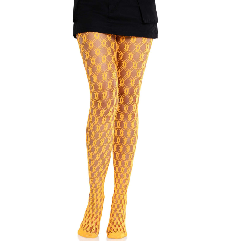 Колготки Leg Avenue Eyelet Net Tights Neon Orange One Size
