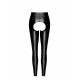 Лeггинсы Noir Handmade F304 Taboo, XL, black, под латекс, открытые ягодицы и промежность