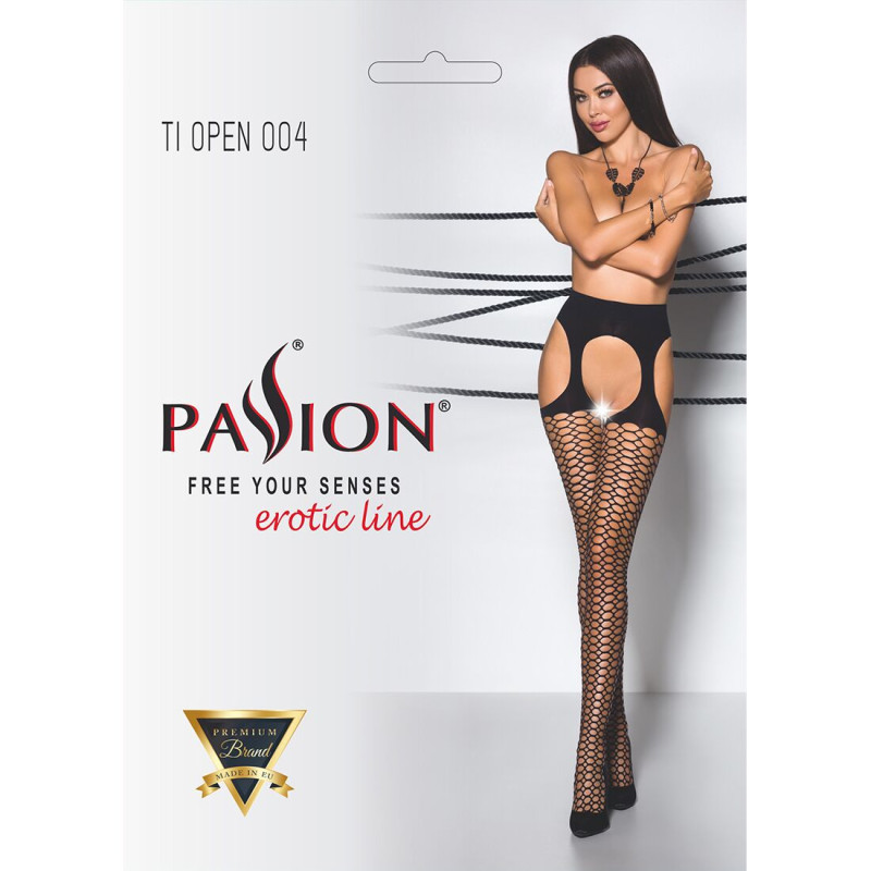 Еротичні колготки Passion TIOPEN 004 Чорні 1/2 40 den