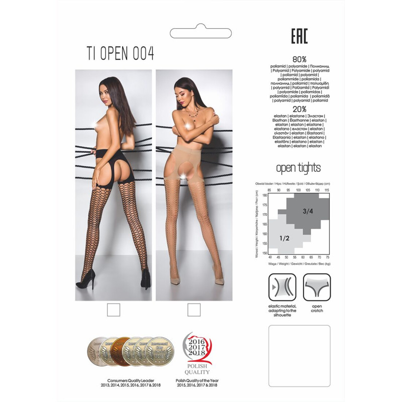 Еротичні колготки Passion TIOPEN 004 Чорні 1/2 40 den