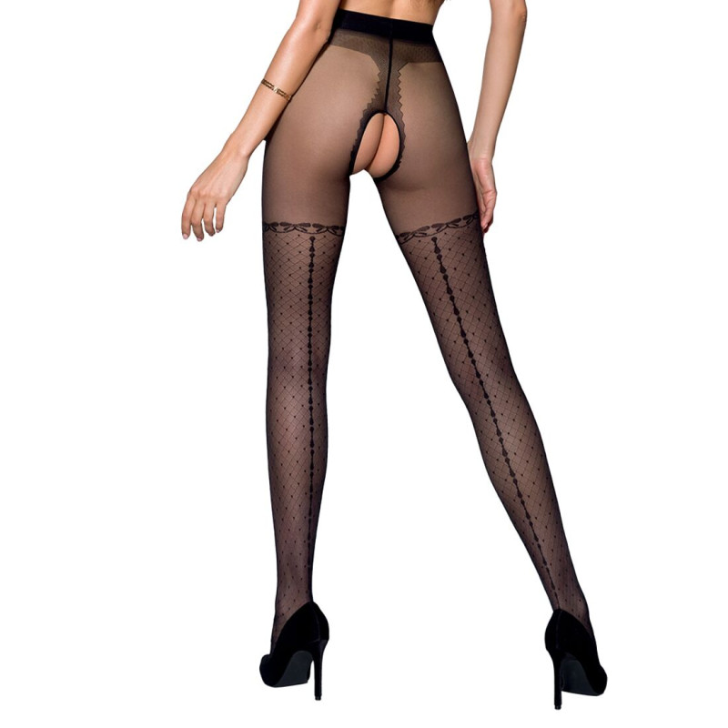 Колготки с открытым доступом Passion TIOPEN 014 black 1/2 (20 den)