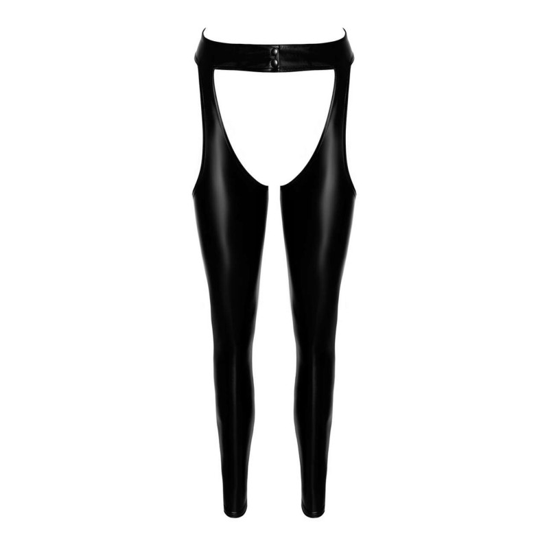 Леггинсы Noir Handmade F323 Rebel, 3XL, black, под латекс, с открытыми бедрами и ягодицами