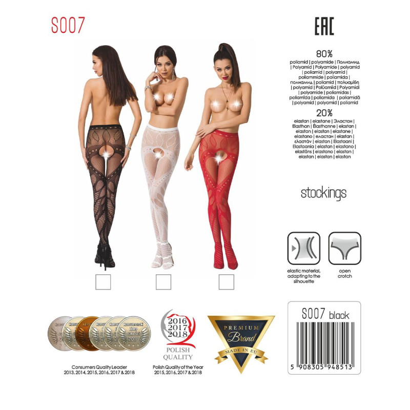 Еротичні колготки Passion S007 Червоні S/M/L