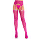 Колготки-чулки Leg Avenue Heart Garterbelt Stockings One Size Magenta