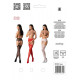 Эротические колготки-бодистокинг с тонкими подвязками Passion S028 One Size, white, открытый доступ