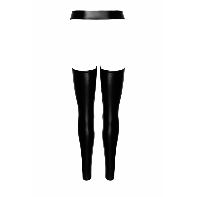 Леггинсы Noir Handmade F323 Rebel, M, black, под латекс, с открытыми бедрами и ягодицами